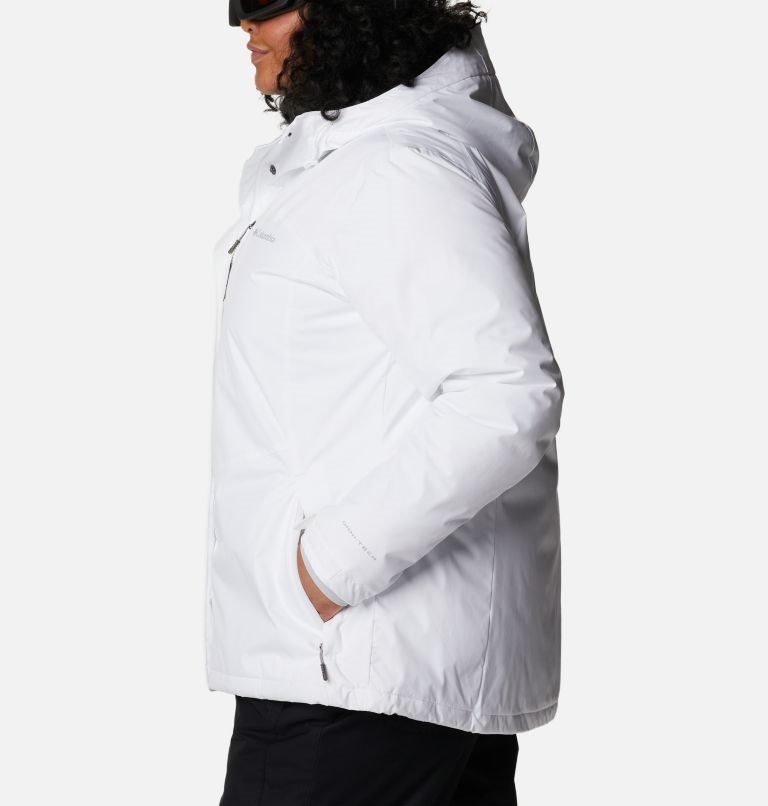 Women's Columbia Last Tracks II Insulated Jackets White | Plus Size CA-ZA586